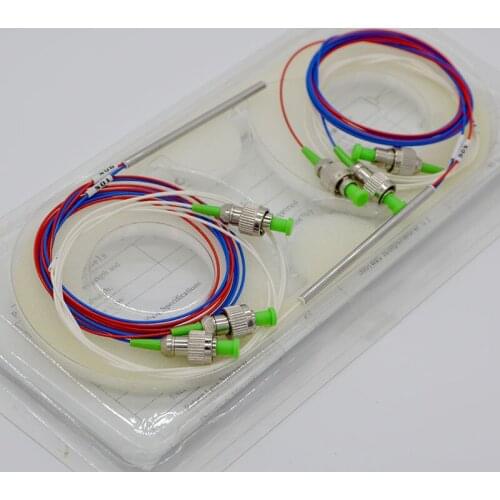 10PCS New Mini Fiber Splitter FBT Taper FC/APC 1 : 2 0.9mm Single Mode 10:90/30:70 Fiber Splitter Special wholesale