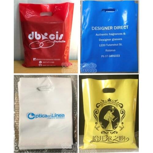 20*30cm Custom print plastic bags packaging gift bag for shopping garment print logo brand designed PE bags,print bags
