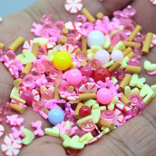 20 Gram Baby Pink Nail Art Sprinkles Polymer Clay Mixed Sweets Confetti DIY Crafts Supplies-Not Edible