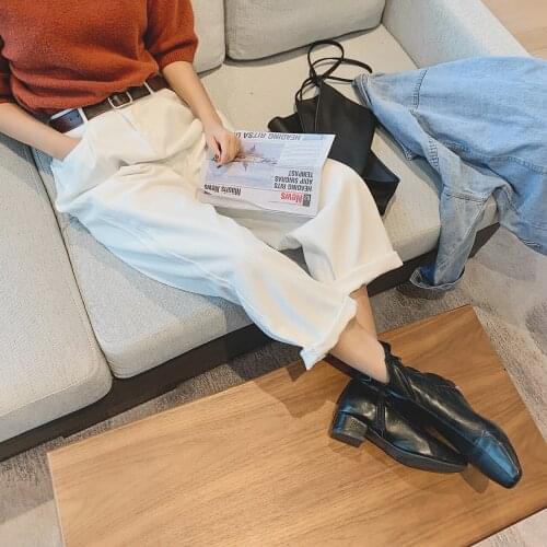 2021 Womens White High Waist Baggy Cargo Jeans Pants Oversize Y2k Streetwear Za Woman Oem Clothing Shorts Denim Trouser Suits