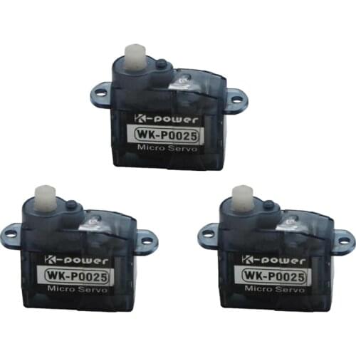 3PCS K-power P0025 2.5G/0.8KG/0.07Sec Analog High Speed Coreless Micro/Mini Servo for RC Airplane