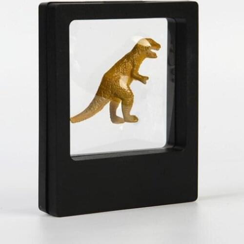 88*108*18mm PET Membrane box Stand Holder Floating Display Case Earring Gems Ring Jewelry Suspension Packaging Boxes SN1412