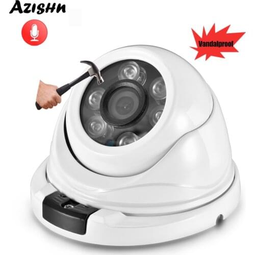 AZISHN Wide Angle 2.8mm 1080P 1/2.9" SONY IMX323 CCTV Dome Camera Indoor Outdoor Vandalproof ONVIF Infrared Metal Case IP camera