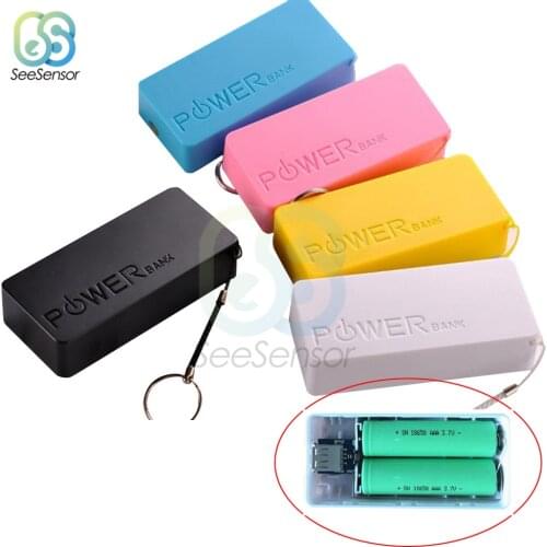 2X18650 USB Power Bank Battery Charger Case DIY Box 5600mAh For iPhone For Smart Phone MP3 Electronic Mobile Charging Box