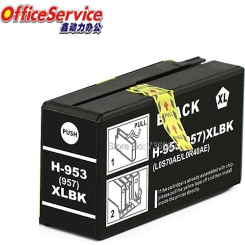 1Black Compatible Ink Cartridge For HP953 953, for Officejet Pro 8740 8710 8715 7740 8720 8728 8725 8718 8210 8218 8719 printer