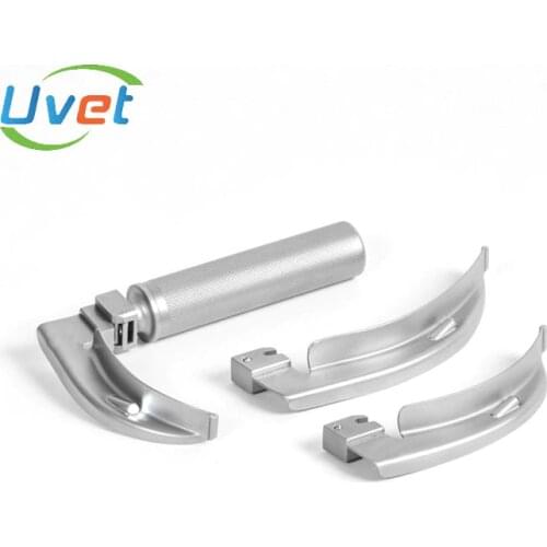 Uvet anesthesia child laryngoscope throat tracheal intubation fiber optic anesthesia 2 leaves LED light anesthesia laryngoscope