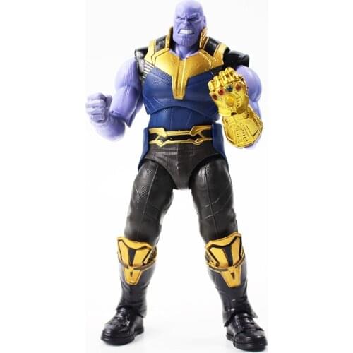 18cm Avengers Infinity War Thanos Movable Statue PVC Action Figure Collection Model Toy Doll Kid Christmas Gift