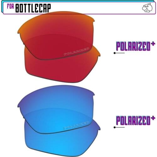 EZReplace Polarized Replacement Lenses for - Oakley Bottlecap Sunglasses - BlueP Plus-RedP Plus