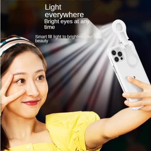 For IPhone 12 11 Ring Light Case with Flash Led Fill Light for Shot Fashion Selfie Case for IPhone 11 12 Pro Max Xs Xr 7p/8p