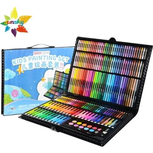 Conda 36/98 PCS Childrens painting set Gift box Drawing tools Combination art drawing pen kindergarten gift art supplies