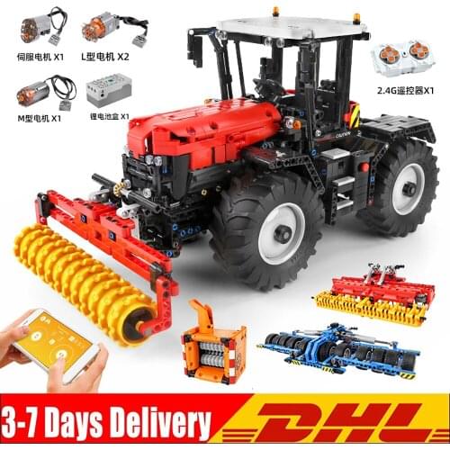 MOULD KING MOC High-Tech The RC Tractor Fastrac 4000er Truck Set Building Blocks Bricks Kids Educational Toys Christmas Gifts