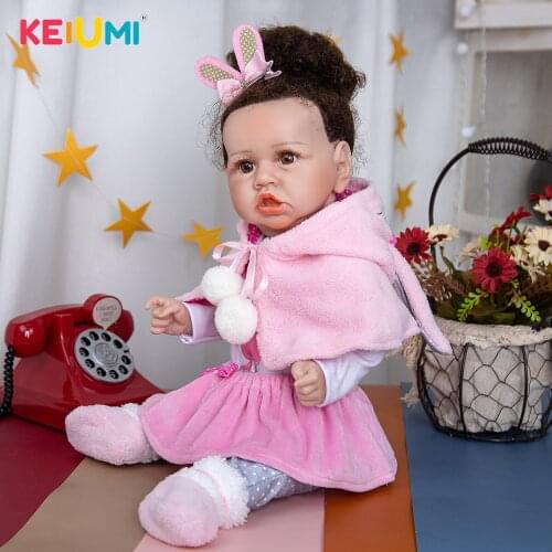 49 CM New Arrival White Skin Bonecas Reborn Pink Bunny Cape Excellent Quality Reborn Baby Girl For Birthday Gift