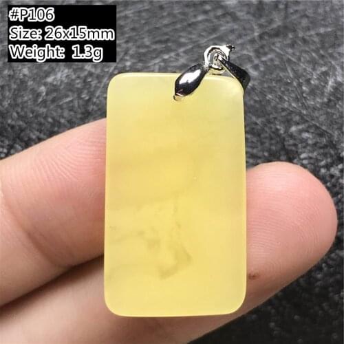 Real Natural Yellow Amber Pendant For Women Man Crystal Luck Gift Beads Water Drop Stone Silver Necklace Pendant Jewelry AAAAA