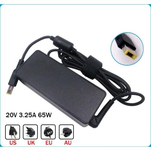 Original 20V 3.25A 65W Square tip Notebook Power Supply for Lenovo ADLX65NLC3A ADLX65NDC3A ADLX65NCC3A Laptop AC Adapter Charger