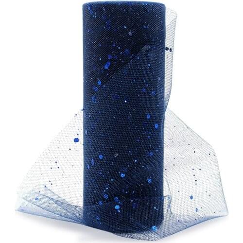 10yards Rainbow Glitter Tulle Roll Star Sequin Mesh Fabric Spool Tutu Skirt Organza Fabric Wedding Party Decoration DIY Crafts