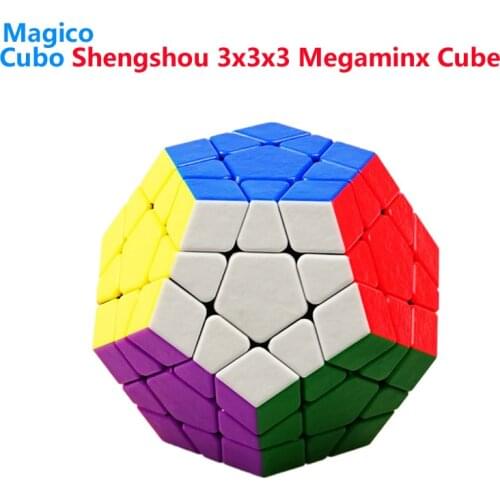 Shengshou Gem 3x3 Megaminxeds Cube Stickerless 3x3x3 Gem Magic Frosted Speed Professional Megaminx Puzzle Stress Reliever Toys