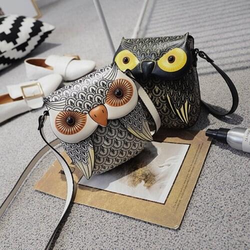 Owl Modeling Cute Crossbody Bag for Women 2020 Trend New Womens Small Handbag Fashion Hip Hop Party Leather Shoulder Bags Woman
