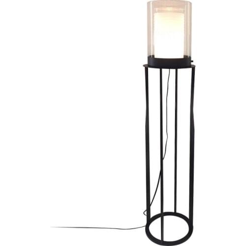 Modern minimalist glass floor sofa lamp creative designer living room model room floor lamp