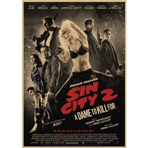 Lot style Choose Sin City classic movie Art print Silk poster Home Wall Decor
