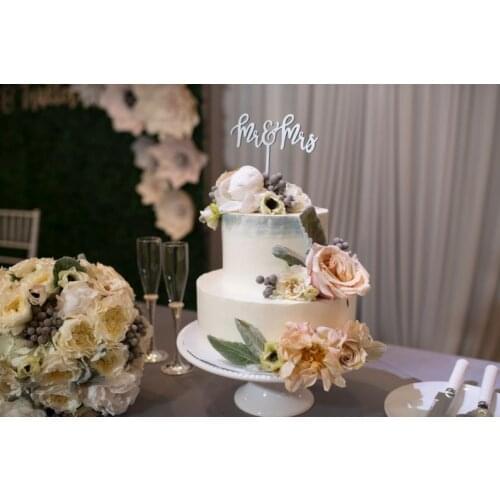 Mr & Mrs Wedding Cake Topper , Mr and Mrs Cake Topper, Cake Topper, Laser Cut Unique Wood Script Toppers,Wedding anniversary