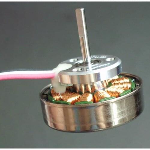 Three-phase Brushless Rare Earth Magnet Outer Rotor Motor 12N16P Small Magnetic Gap Motor for Car Model,UAV Four-axis Fixed Wing
