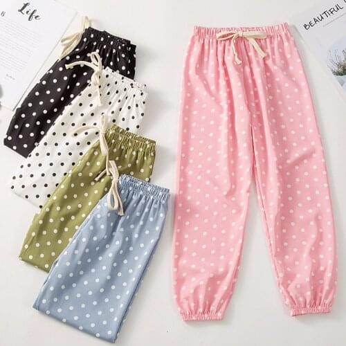 Spring Childrens Anti-mosquito Pants Bloomers Thin Polka Dot Baby Pants for Boys Girl Summer Long Pants Casual Children Clothes