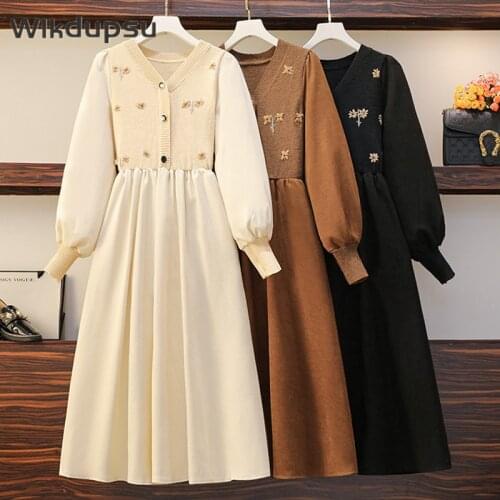 Модные трикотажные платья WLKDUPSU China At AliExpress