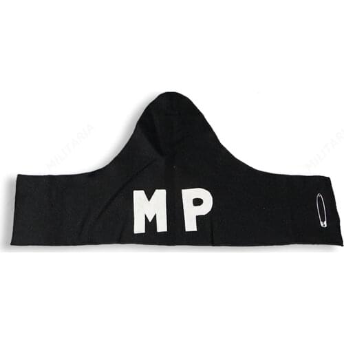 WW2 US ARMY MP IRREGULAR WOOLEN ARMBAND BLACK REPLICA WW2 HIGH QUALITY