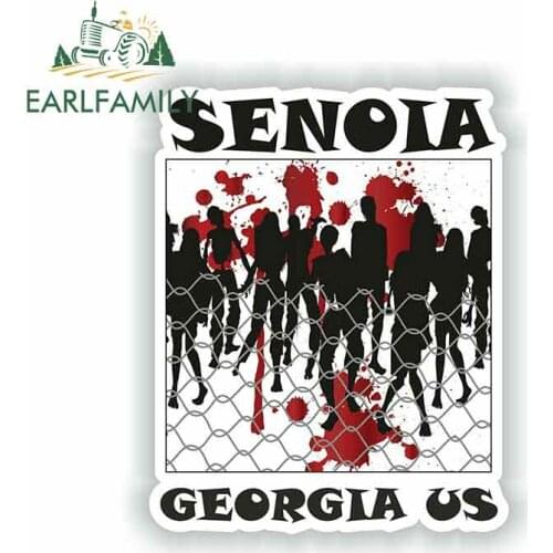 EARLFAMILY 13cm x 10.2cm For Senoia Georgia Humor Funny Stickers Vintage Racing Decal Sticker Suitable For GTR SX Car Styling
