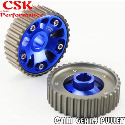 Racing Cam Gear Pulley For Civic DOHC B16A B16B B18B B18C Integra DC2 Acura Blue