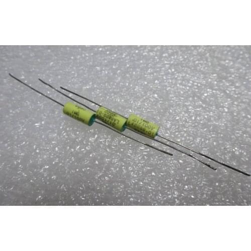 100PCS 100% New 0.01uf/100v 10nf 103 New axial tin film capacitance