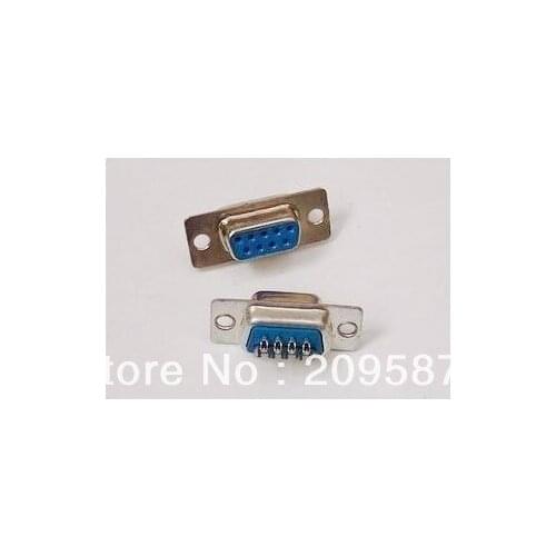 20pcs 9 Pin D-SUB Female DB9F Solder Type Connector DB9