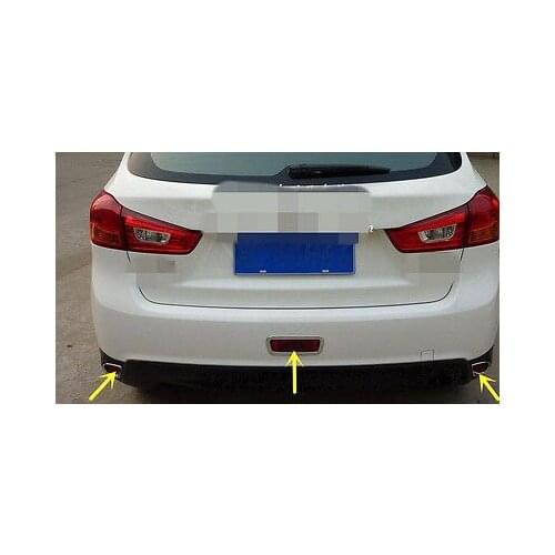 3*ABS Chrome Rear fog light frame For Mitsubishi ASX/Outlander Sport 2013-2015
