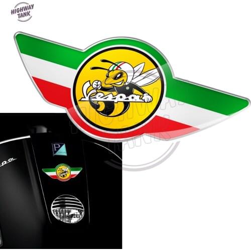 3D Motorcycle Decal Italy Flag Case for PIAGGIO VESPA Tail Decal GTS GTV 150 125 250 300 300ie Super Decals