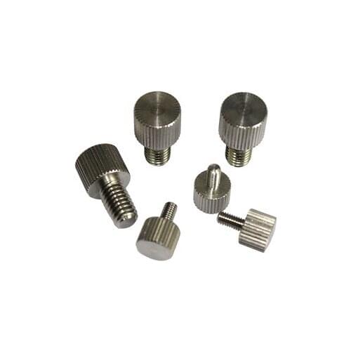 5pcs M2 stainless steel small head knurled hand screws flat headed screw calipers bolts adjust handle hands bolt 4mm-12mm long