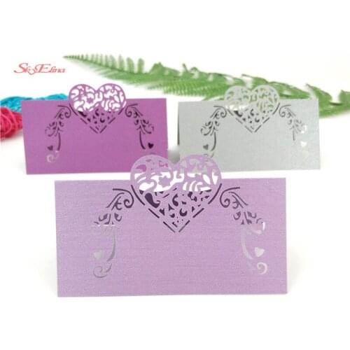 50pcs Laser Cut Place Cards Wedding Name Cards Table Name Place Cards Wedding Party Table Decoration Wedding Decoration 5zsh928