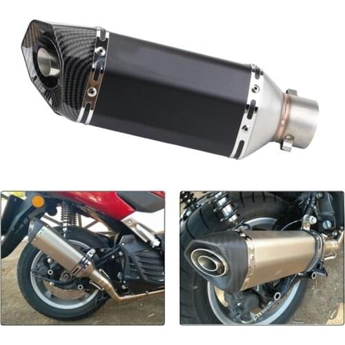 51mm Universal Motorcycle Motorbike Accessories Black Mufflers End Pipe DB Killer Silp On Rear Exhaust Systems Pipe