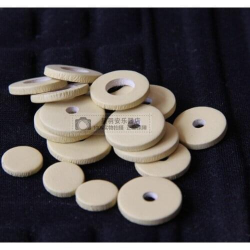 1ste 17 Hole flute leather sound hole mat flute sheepskin Band Accessories