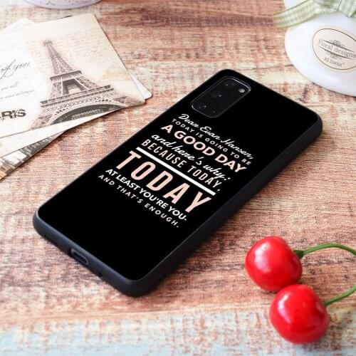 For Samsung Galaxy Today is Going to be a Good Day- Dear Evan Hansen Soft TPU border Samsung Galaxy Case