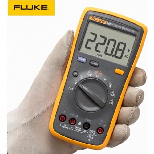 Digital Multimeter Fluke 15B+/17B+/18B+/12E+ Auto Range 4000 Counts AC/DC Voltage Current Resistance Meter Capacitance Tester