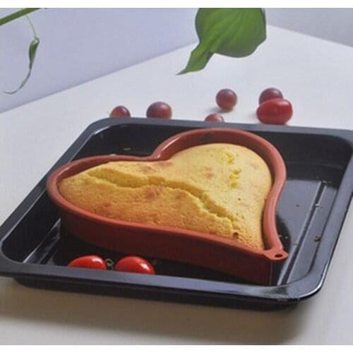 Heart-shape Food-garde 100% pure silicone cake mould DIY Bakeware Cake Tools Bread mold Cake mold