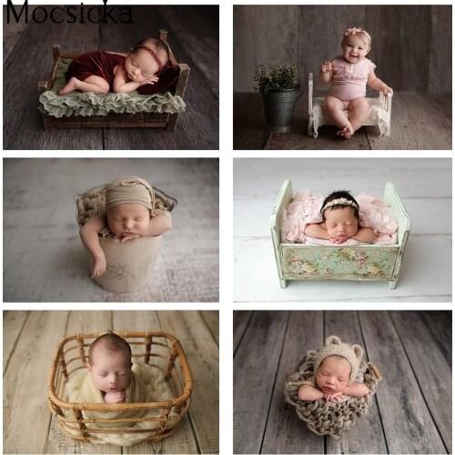Photography Backdrop wood floor newborn kids portrait background for photo studio photocall baby girls photoshoot photographic