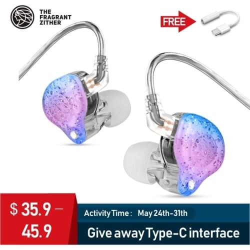 TFZ LIVE 1HIFI Earphones 2DD+1 Tesla Graphene Bass Earplugs Noise Cancelling In-Ear Sport Gaming Monitor Earphones with Mic