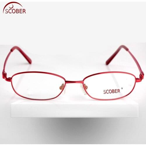 Leesbril = Scober Luxury Fashion Exquisite Wave Gem Decoration Alloy + Tr90 Half-rim Women Reading Glasses +0.75 +1 +1.25 To +6