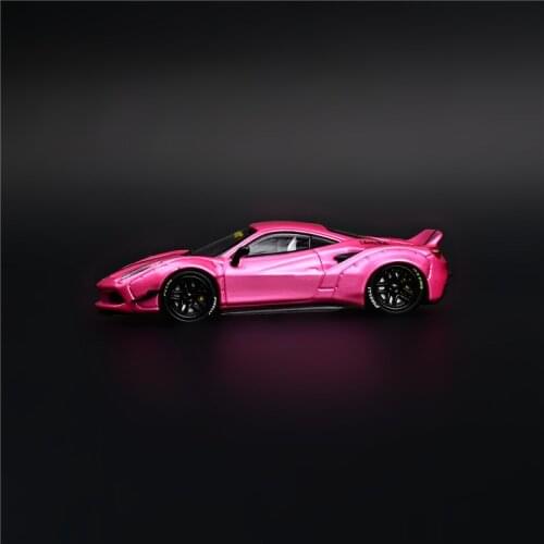 CM Model 1:64 LBWK LB Performance 488 Ducktail Pink Diecast Model Car
