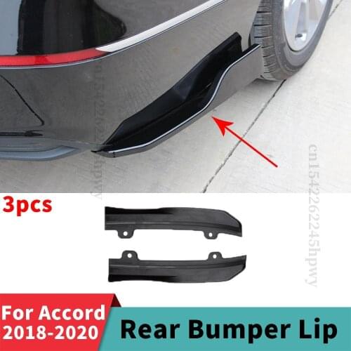 Modification Rear Bumper Lip Car Styling Tuning Wide Body Extension Body Kit Accessories Cover For Honda Accord 2018 2019 2020