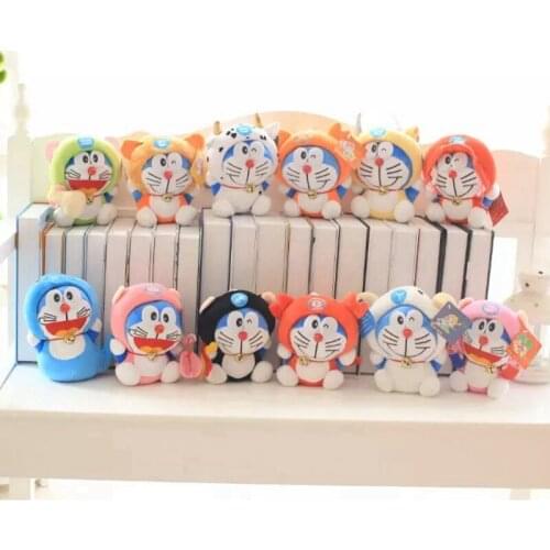 20cm Soft Stand By Me Doraemon Plush Toy Doll Twelve Constellations Transformed Cats Doll Baby Sleep Appease Toys Kids Best Gift