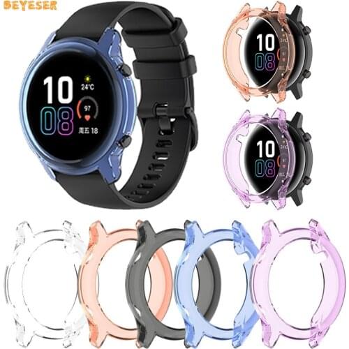 Soft TPU Case Cover For Honor Magic Watch2 42mm/46mm Smart Watch Replacement Protector Frame Protective Shell Anti Shock Bumper