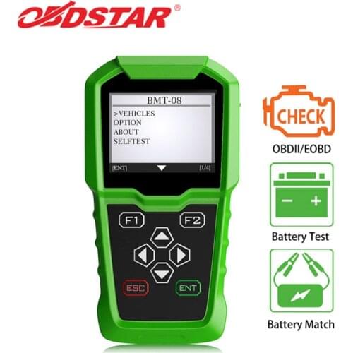 OBDSTAR BMT-08 12V/24V 100-2000 CCA 220AH Automotive Load Battery Tester and Car Battery OBD2 Match Tool