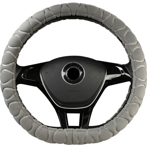 Auto D Shape Steering Wheel Cover Universal Soft Warm Braid On The Wheel Covers Handle Plush Set Car Protector For Volkswagen
